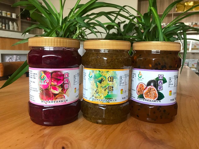 玫瑰花花茶、桂花花茶、百香果花茶